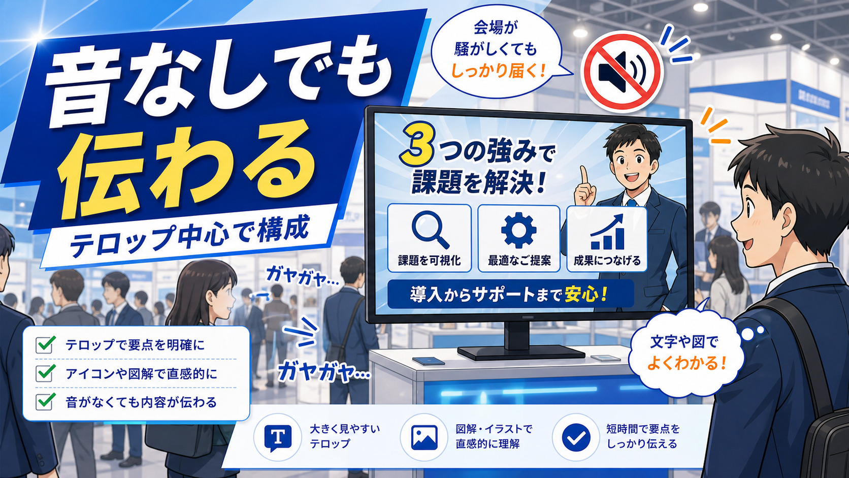 音なし視聴を想定のイメージ