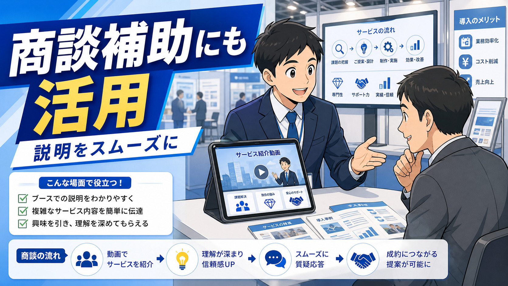 商談補助にも活用のイメージ