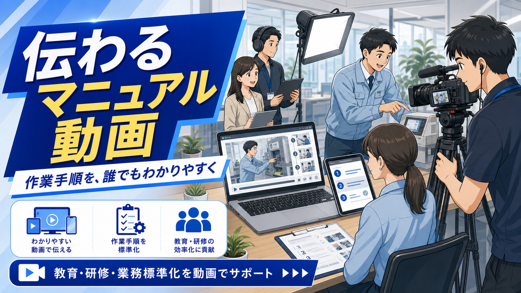 マニュアル動画制作のサムネイル