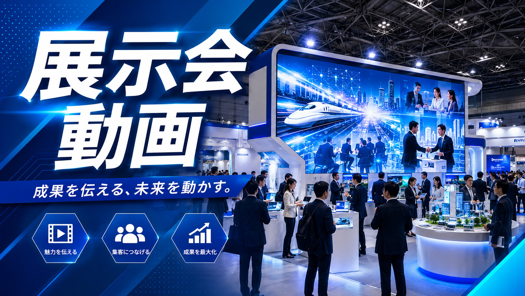 展示会・イベント向け動画の制作イメージ