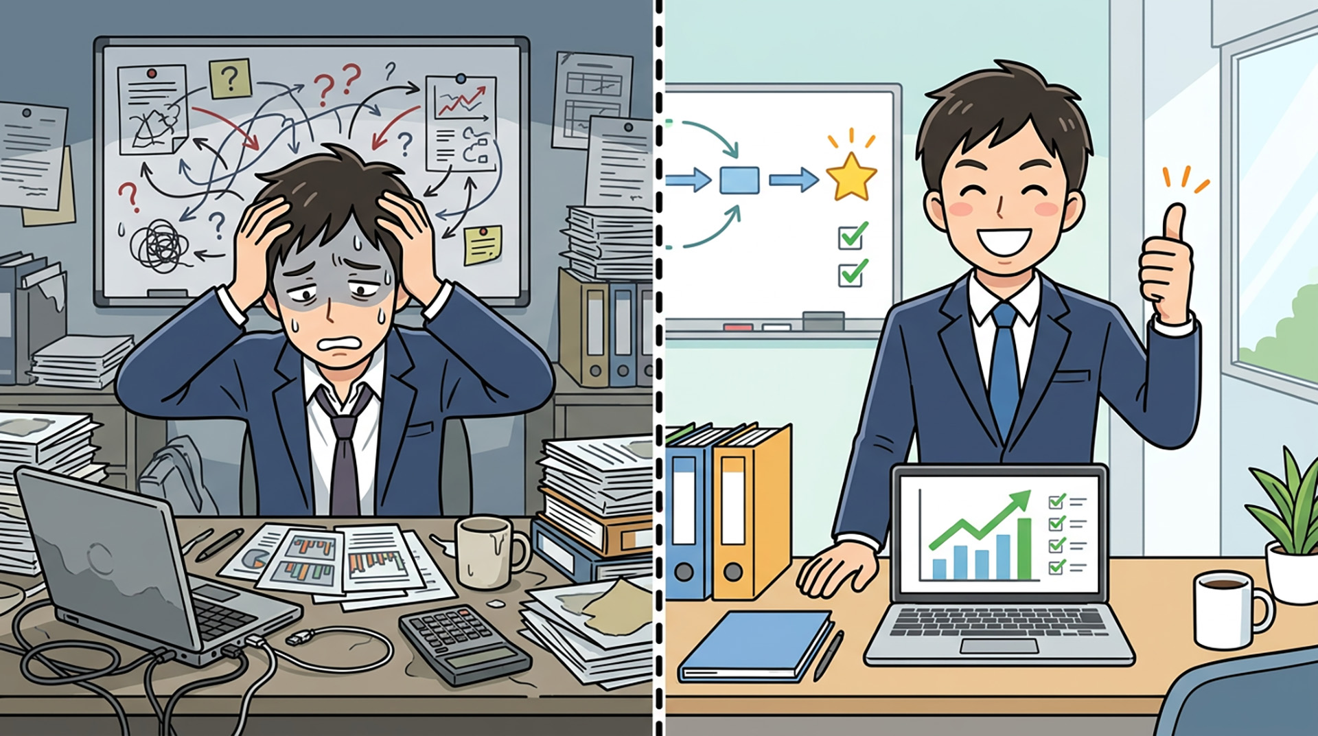 構成案・文字コンテから整理のイメージ