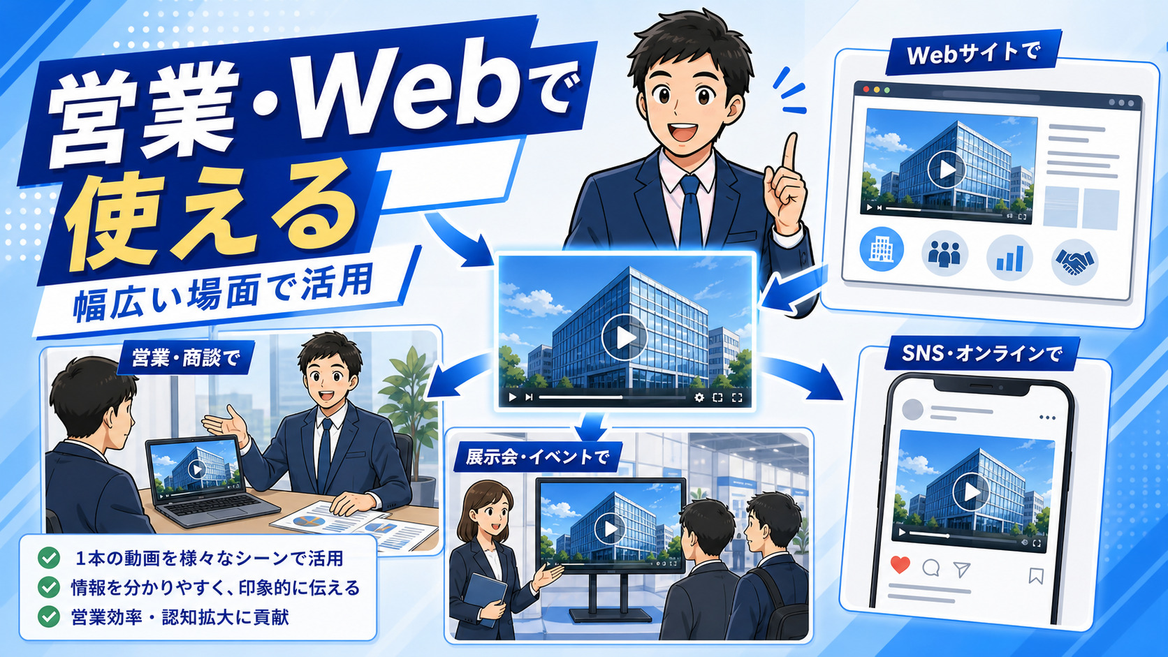 営業・Webで使えるのイメージ