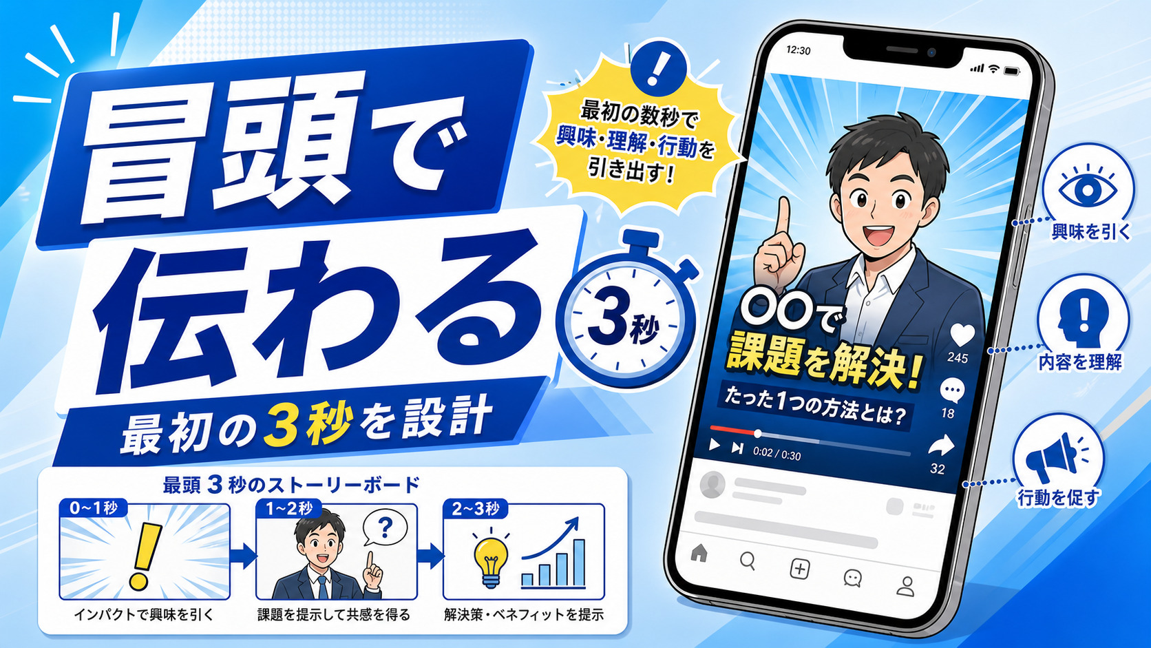 冒頭で内容が伝わるのイメージ